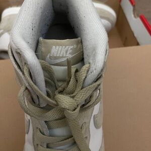Nike  dunk high White and Tan Sneakers Women’s !
